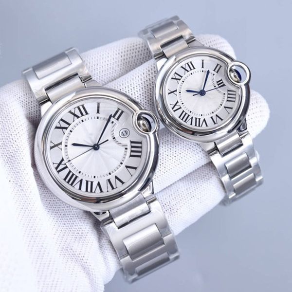

mens watch automatic mechanical watches sappire business wristwatch waterproof 33mm 36mm montre de luxe, Slivery;brown