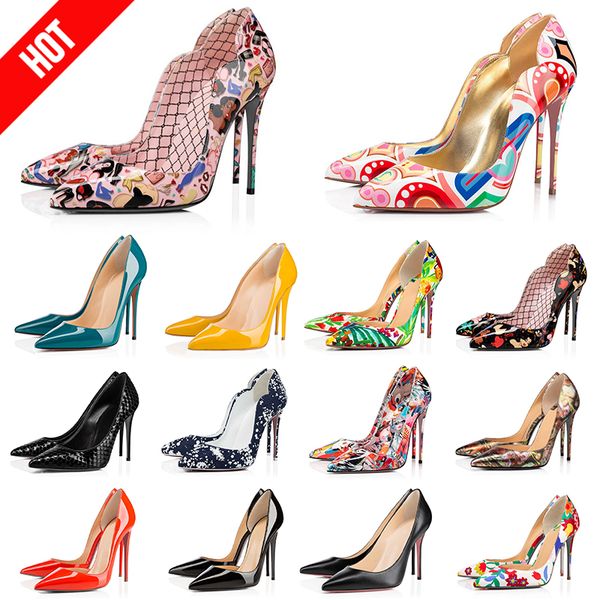 

2022 women luxury shoes designer high heels glitter rivets triple black nude pink ivory purple violet ruffles fashion dress party wedding sh