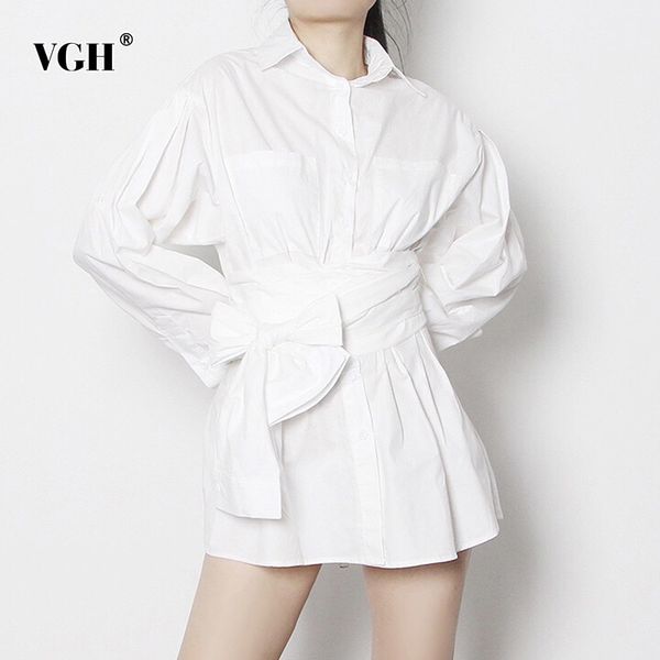 

plaid print shirt for women lapel long sleeve casual hit color korean blouse female fashionable clothing spring 210507, White