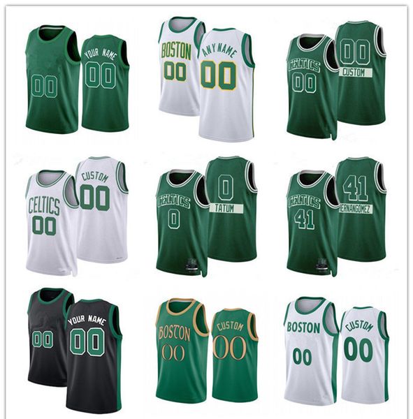 

75th custom jersey boston''celtics''men women youth 13 enes kanter 9 romeo langford 26 aaron nesmith 20 jabari parker ba, Black;red