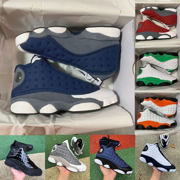 

men basketball shoes 13 red flint jumpman 13s black cat hyper royal french blue bred he got game outdoor trainer sports sneakers size 7-13