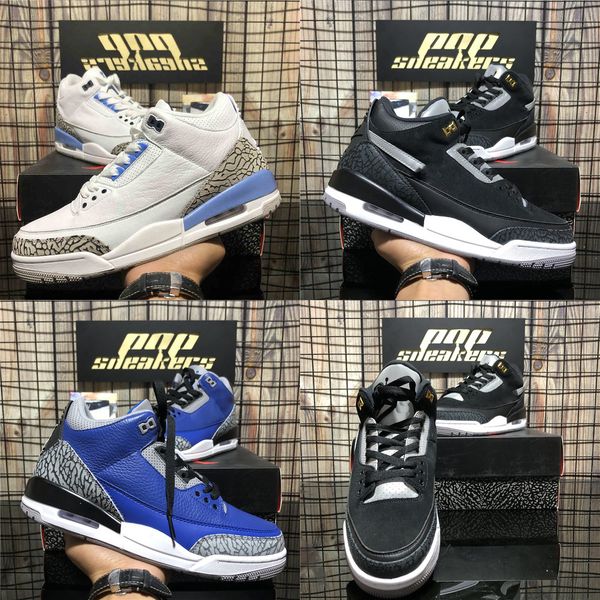 

shoes fragment jumpman 3 3s men women unc black white cement flight knicks fire red bio beige