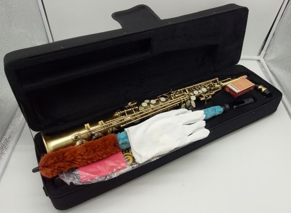 

2022 brand mfc soprano saxophone reference 54 antique copper simulation b-flat soprano sax r54 bronze case mouthpiece reeds neck