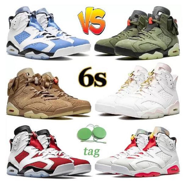 

basketball shoes jumpman 6 6s university blue trainers british khaki electric green bordeaux black infrared hare cactus jack mens retros spo