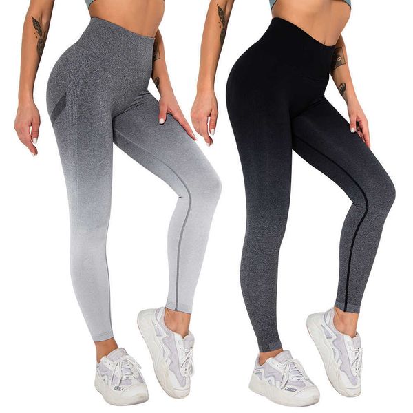 

fashion feminine scrunch butt seamless yoga pants elastic pants nude-feel breathable fabric workout leggings 2022 new, White;red