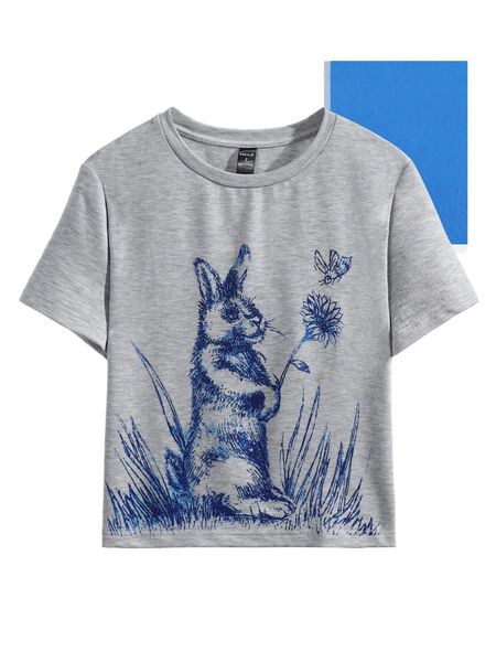 

x kiera garvin rabbit print e9vf#, White