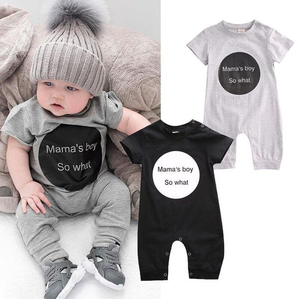 Conjuntos de roupas 0-24M Baby Boy Boy Boys Cotton Romper Kids Jumpsuits Born Outfits Sunsuit Summer Clothes ToddlerClothing