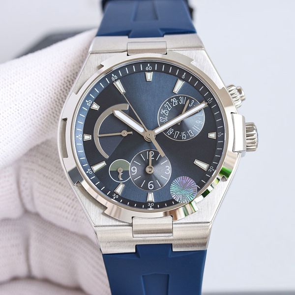 

watches for men montre de luxe mens watch 42mm mechanical movement wristwatches classic fashion wristwatch designer rubber strap, Slivery;brown