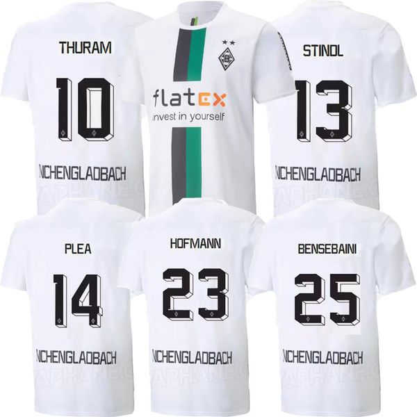 

22 23 borussia monchengladbach soccer jerseys home 2022 2023 gladbach thuram elvedi plea stindl bensebaini ginter hofmann embolo men, Black;yellow