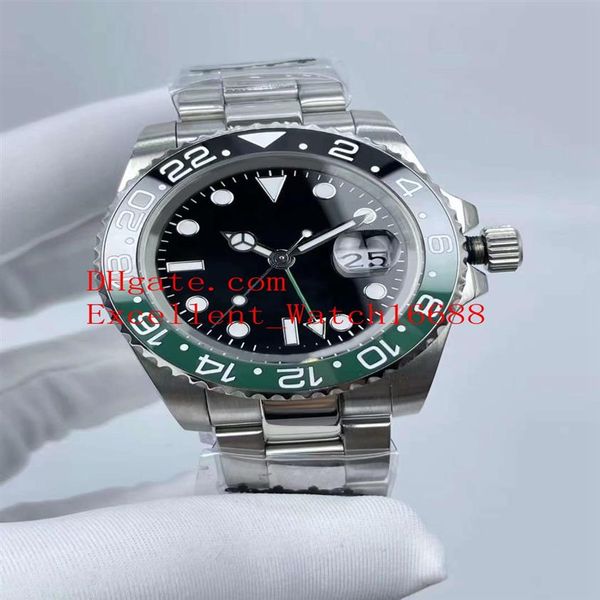 

6 style -selling wristwatches 40 mm 116710 126710 stainless steel ceramic bezel asia 2813 movement automatic mechanical mens w2351, Slivery;brown
