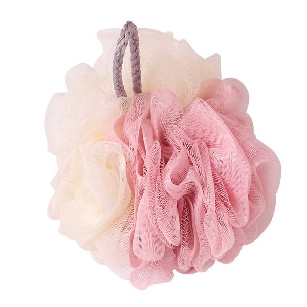 

soft shower mesh foaming sponge double color body scrub exfoliating back brush skin cleaner bath bubble ball skin care bathing accessories
