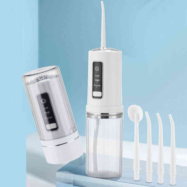 

nxy toothbrush storable portable irrigator dental whitening water jet flosser oral teeth cleaning mouth washing machine usb 4 nozzles 230ml