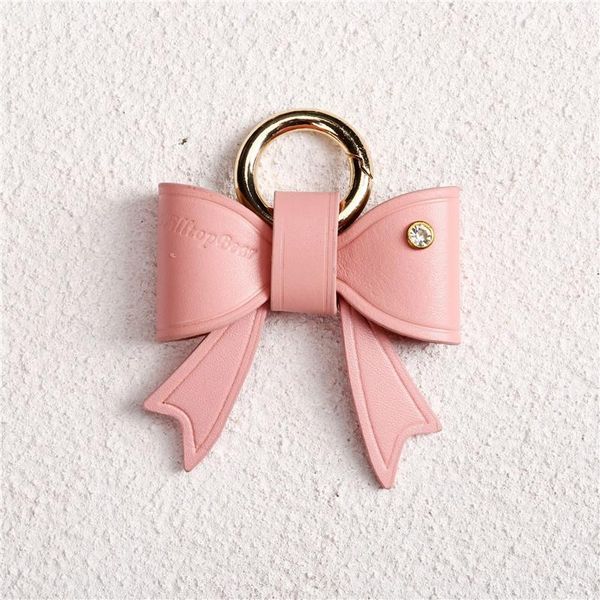 Chaveiros bowknot keychain couro borla chave titular de metal de cristal chaveiro chaveiro saco de encantamento auto pingente presente de atacado Price