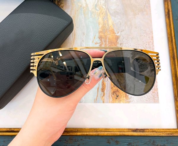 

gold black pilot sunglasses for men women glasses sonnenbrille outdoor shades eyewear summer gafa de sol with box, White;black