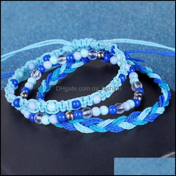 Шармовые браслеты ювелирные украшения простой браслет для бокатов дружбы для женщин Регулируемая водонепроницаем