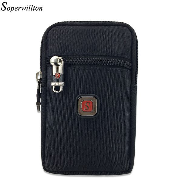 

soperwillton belt bag waist packs fanny pack phone bag wateproof 1680d oxford sponge protection men women male female #806