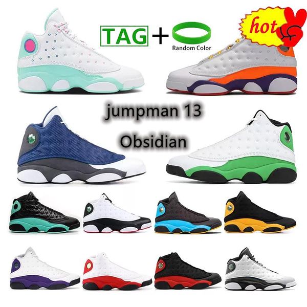 

black cat 13 13s red flint blue hyper royal reflective retro basketball shoes lucky green aurora starfish playground men women sneakers