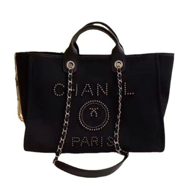 

brand luxury classic pearl beach bags women fashion ch evening handbags canvas designer backpack female big shopping large capacity ladies b