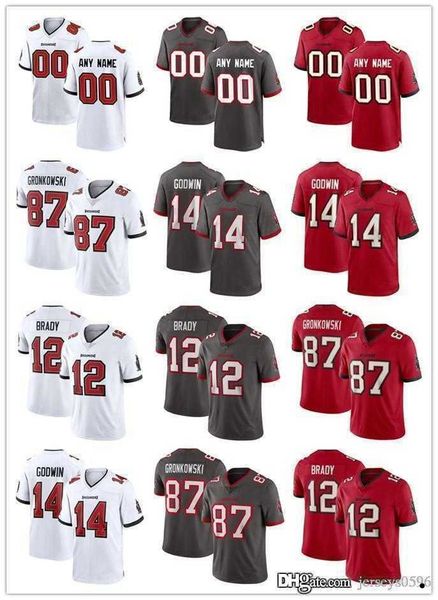 

custom tampa''bay''buccaneers''men youth 12 tom brady 14 chris godwin 13 mike evans 45 devin white 54 lavonte, Black;red