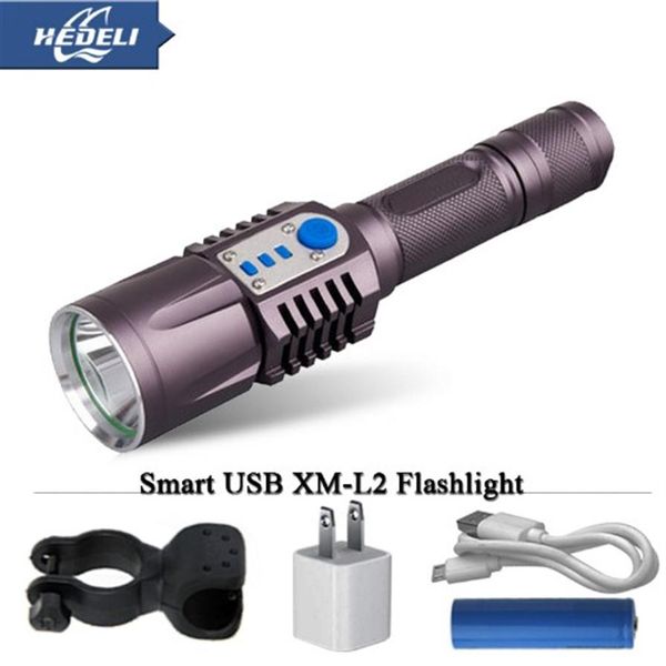 

new arrival rechargeable usb led flashlight cree xm-l2 lantern high power t294d