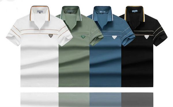

2022 luxury brand mens designer polo t shirt summer fashion breathable short-sleeved lapel casual g21, White;black