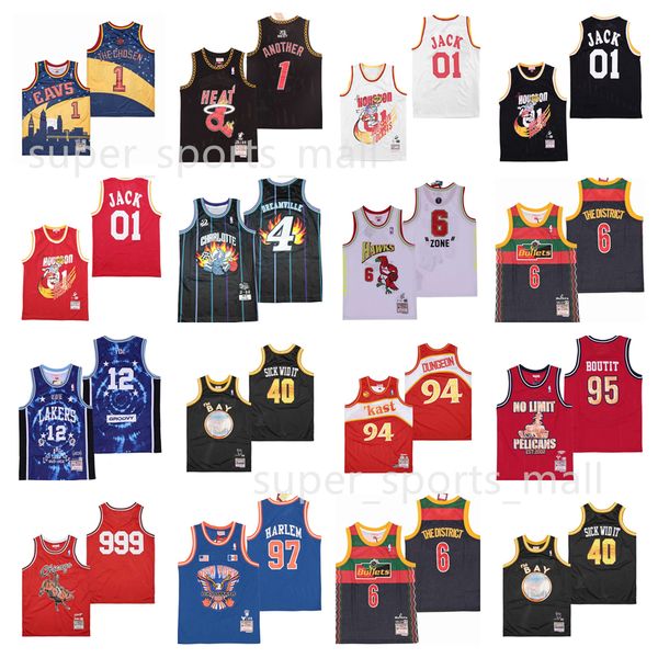 

movie basketball jerseys br remix 1 the chosen another 10 jack 4 dreamville 6 zone the district 12 groovy 40 sick wid it 94 dungeon 95 bouti, Black;red