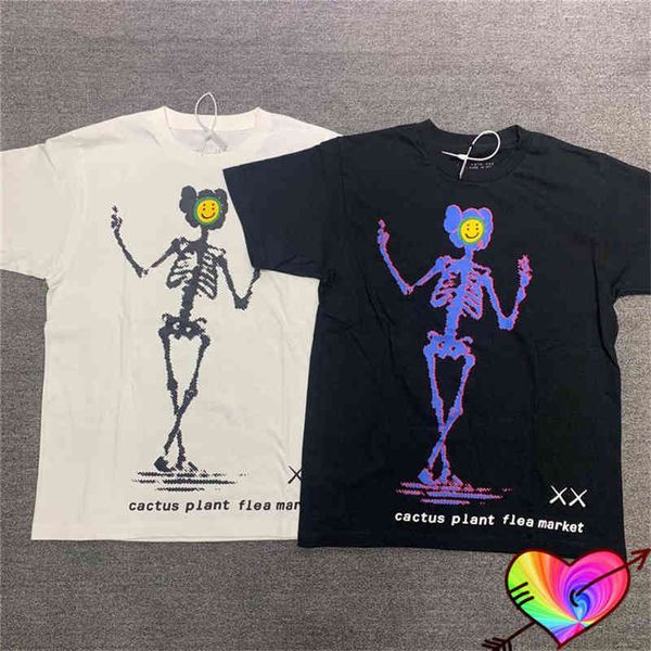 

cpfmxyz skull tshirt men women streetwear cactus plant flea market tshirts graphic print cpfm tee, White;black