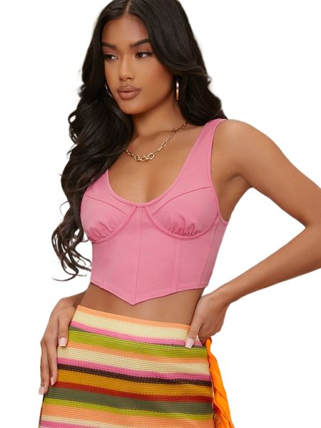 

club bandana bustier tank a2v0#, White