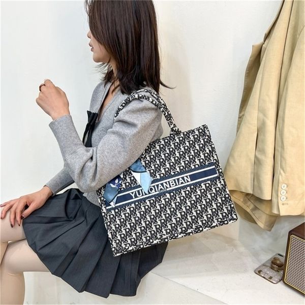 

fashion embroidery tote hand large capacity single 56% off online wholesale 10ap