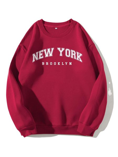 

letter graphic thermal lined sweatshirt p3jp#, Black