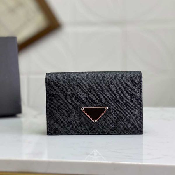 Portacarte da uomo Portafoglio di design Portafogli da donna in vera pelle di alta qualità Portamonete nero moda portamonete tasca portamonete mini borsa