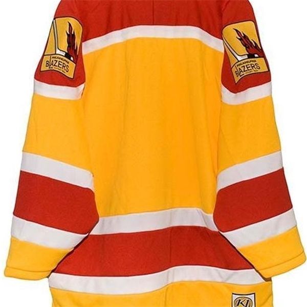 Thr homens personalizados jovens mulheres tage personalizar wha filadélfia blazers k1 hockey jersey tamanho s-5xl ou personalizado qualquer nome ou número