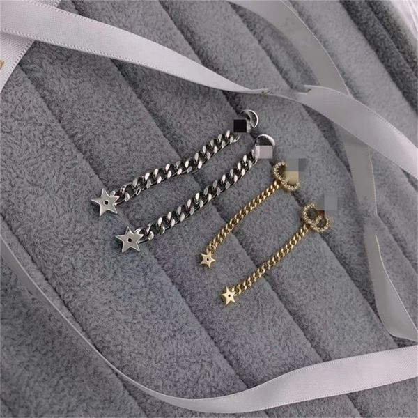 

2022 36% off designer jewelry fashion d family earrings tassel simple love inlaid with diamond pearl letters girl trend earrings, Golden