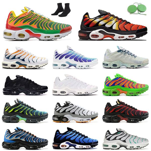 

2022 bred patent tn plus running shoes for men trainers white kumquat black marina tns sports bred hyper jade terrascape sunset gradient des, White;red
