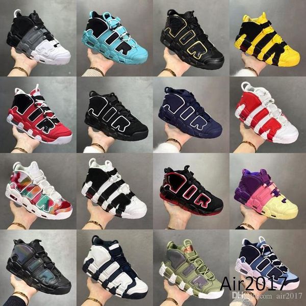 

uptempos scottie pippen mens womens basketball shoes rosewell raygun black university blue unc bulls hoops pack white varsity red sports