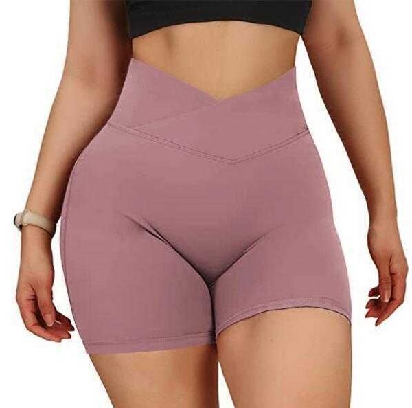 

women's shorts cross waist pocket fitness sports chrysanthemum underwear gym clothes super high waist running hip lifting yoga pants, White;red