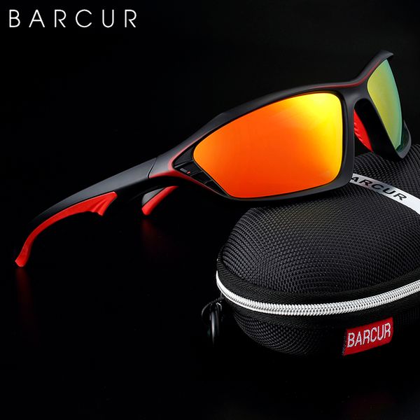 

barcur tr90 frame brand design sport men sunglasses polarized sun glasses women eyewear driving mirror shades uv400 220510, White;black
