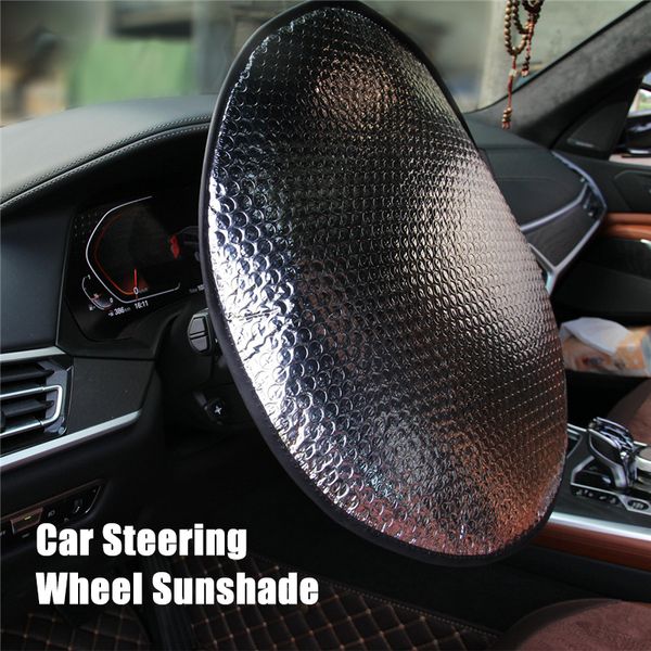 

universal car steering wheel cover summer sunscreen sunshade aluminum film reflective heat insulation interior accessories