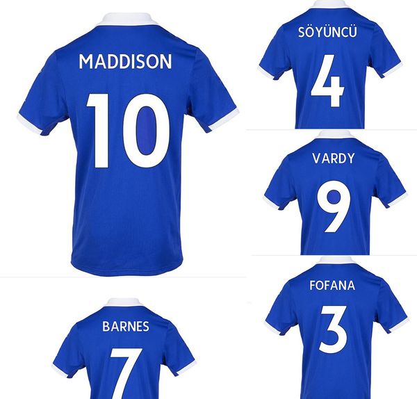 2022 Vardy 9 Maddison 10 Tailândia camisas de futebol de qualidade iborra 15 5 iheanacho 8 camisa kingcaps loja online local slimani 19 cinza 7 iborra 21 desgaste com desconto