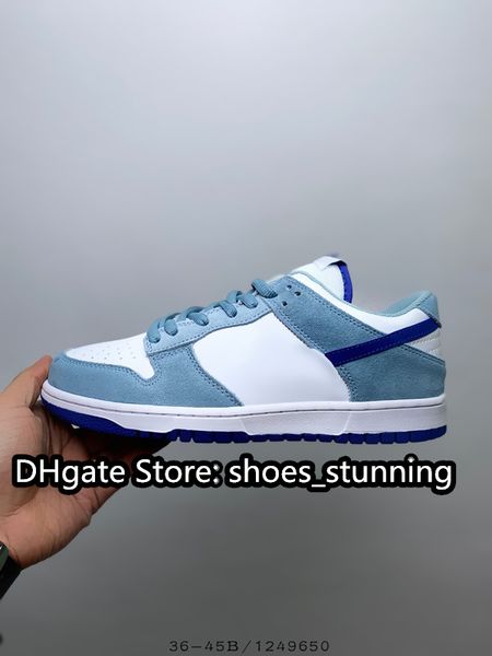 

skateboard shoes sb dunks low retro prm cheetah beige/blue colorway skateboarding leisure shoe outdoor sneakers sports with original box