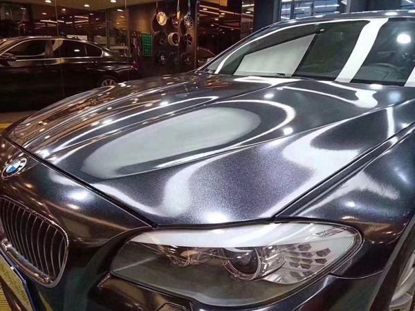 Sparkle Glossy Diamond Black Vinyl Wrap Film selbstklebende Aufkleber Aufkleber Air Release Car Wrapping Folienrolle