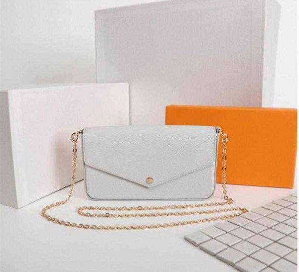 

luxury shoulder bags 3-piece set long wallets small purses ladies wallet messenger cosmetic hand designer women leather zmb7