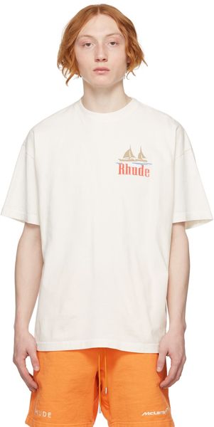 

summer t shirts designers mens rhude tees polos outdoor sports fitness crewneck round neck quick-drying rhude sailing logo tee printed short, White;black