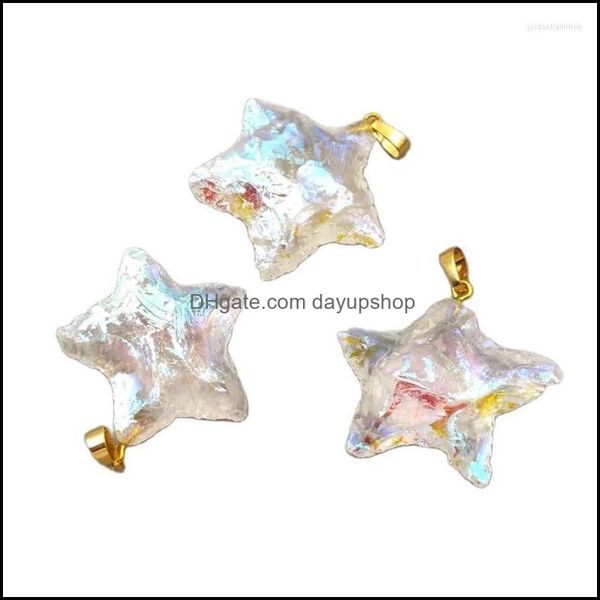 

pendant necklaces pendants jewelry wt-p1461 wholesale price natural crystal quartz stars shape with dhq5y, Silver