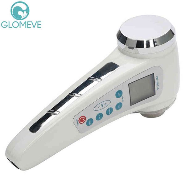 1Mhz3Mhz Massaggiatore viso ad ultrasuoni 7 colori LED Light Photon viso Terapia ad ultrasuoni Cura della pelle Corpo Slim Anti Cellulite Bellezza 220528