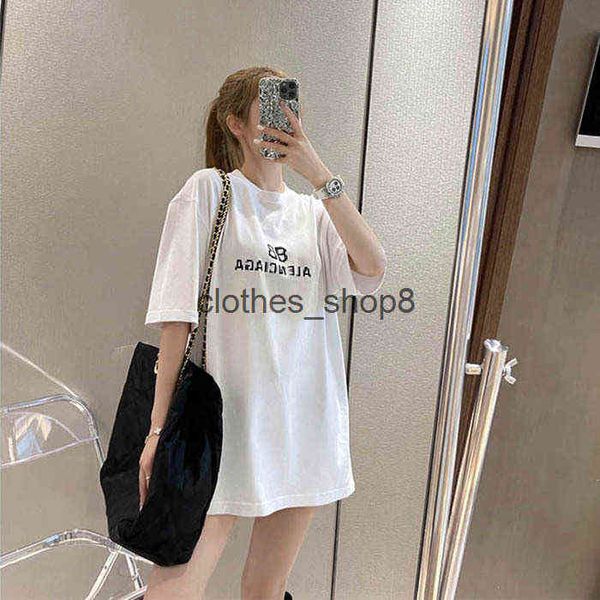 

designers t shirts balencaigass men's sweaters treasure grade paris t-shirt mosaic alphabet alenciaga right couple, White;black