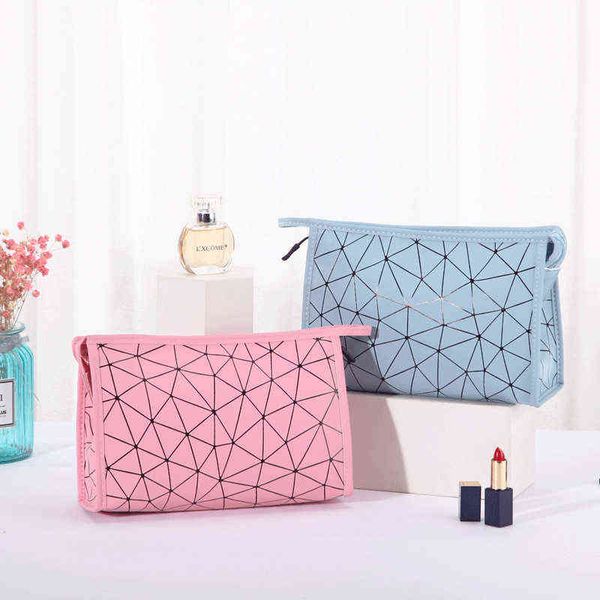 

ins korean version network honglingge cosmetic bag pu storage large capacity travel washing hand 220518