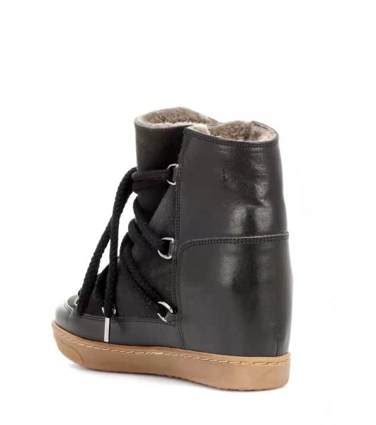 

women paris black bekett wedge isabel sneakers bekett leathertrimmed suede wedge trainers genuine leather suede marant shoes horizon
