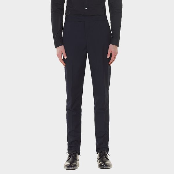 

tb pants spring autunm fashion brand men's pants classic plain weave suiting solid trousers casual business office suit pant, Black