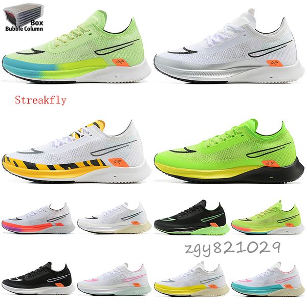 

2022 new release lightweight streakfly men women running shoes white flash crimson white pn dust breathable sport trainer sneakers size:5.5-